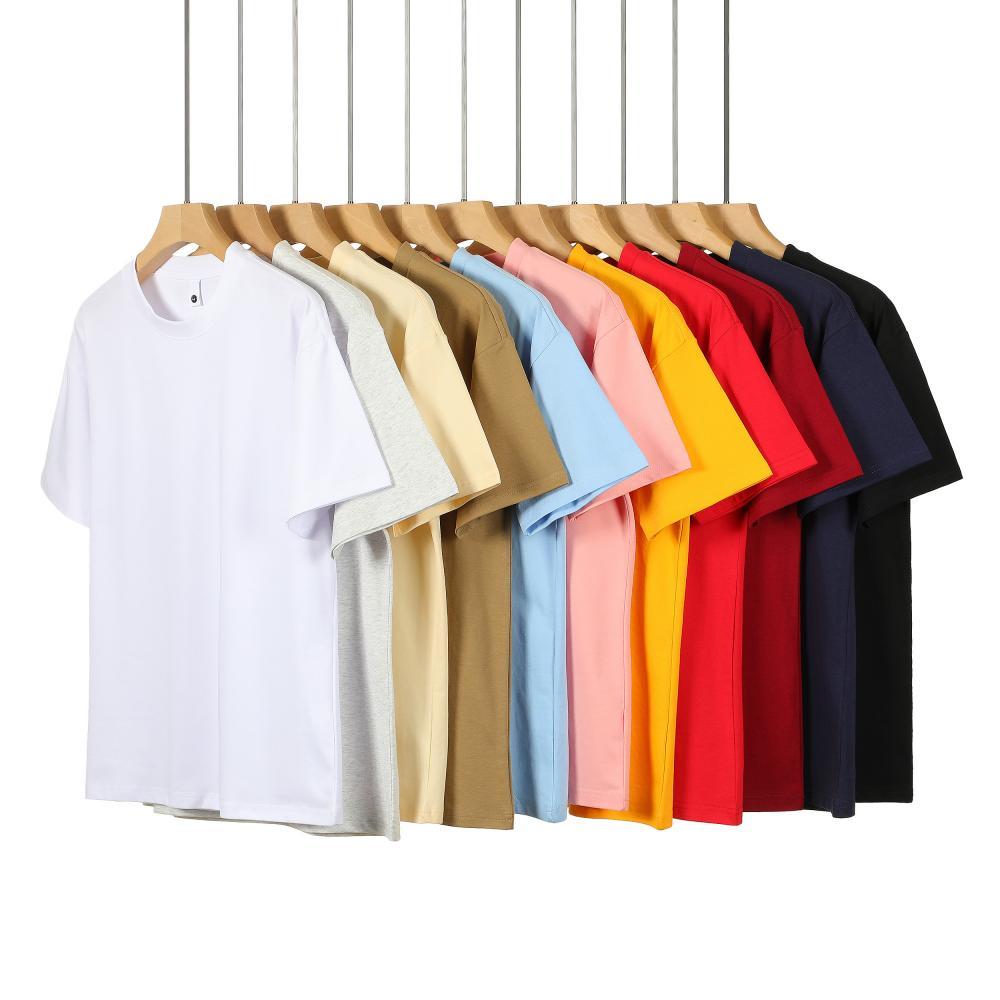 Crew Neck; 230g Heavyweight T-Shirt Men's Short Sleeve Summer General Use XL Size Non-Shrink Non-Tear Loose Half Sleeve