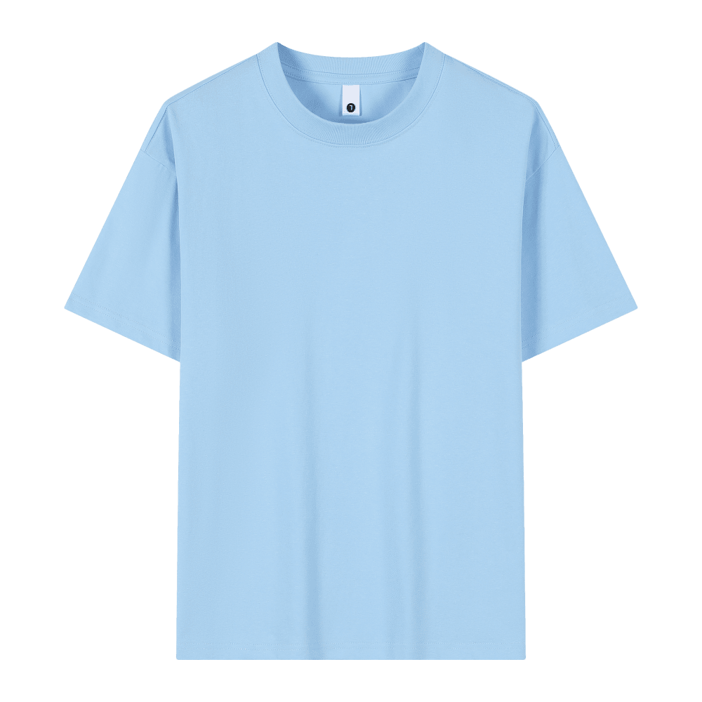 Crew Neck; 230g Heavyweight T-Shirt Men's Short Sleeve Summer General Use XL Size Non-Shrink Non-Tear Loose Half Sleeve