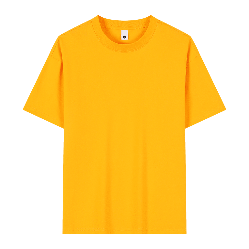 Crew Neck; 230g Heavyweight T-Shirt Men's Short Sleeve Summer General Use XL Size Non-Shrink Non-Tear Loose Half Sleeve