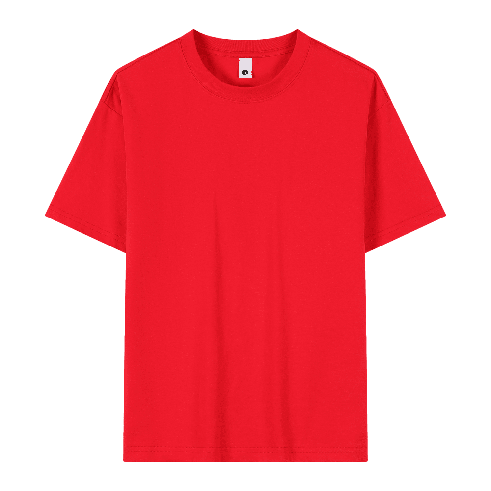 Crew Neck; 230g Heavyweight T-Shirt Men's Short Sleeve Summer General Use XL Size Non-Shrink Non-Tear Loose Half Sleeve