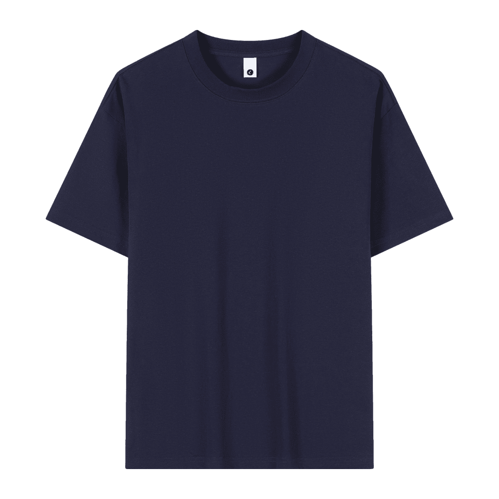 Crew Neck; 230g Heavyweight T-Shirt Men's Short Sleeve Summer General Use XL Size Non-Shrink Non-Tear Loose Half Sleeve
