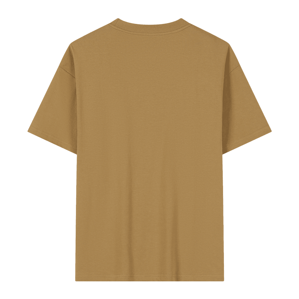 Crew Neck; 230g Heavyweight T-Shirt Men's Short Sleeve Summer General Use XL Size Non-Shrink Non-Tear Loose Half Sleeve