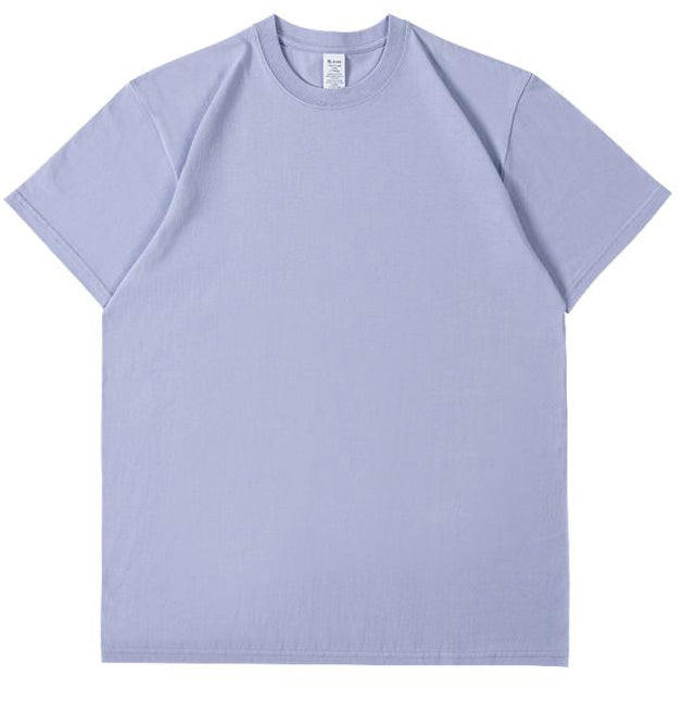 Crew Neck; 230g Heavyweight T-Shirt American XL 100% Pure Cotton Studentple Style White Short Sleeve