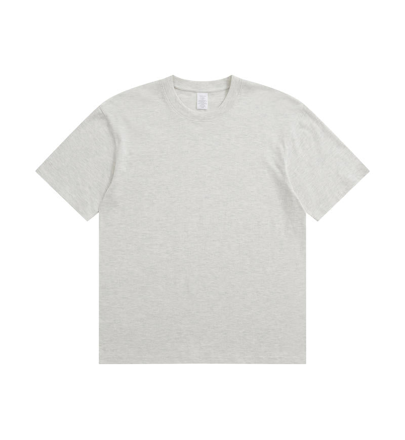 Crew Neck; 230g Heavyweight T-Shirt American XL 100% Pure Cotton Studentple Style White Short Sleeve