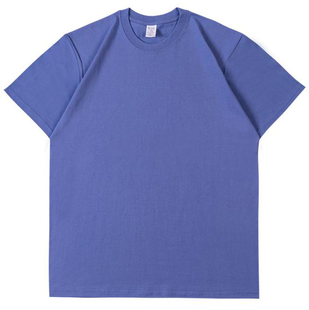Crew Neck; 230g Heavyweight T-Shirt American XL 100% Pure Cotton Studentple Style White Short Sleeve
