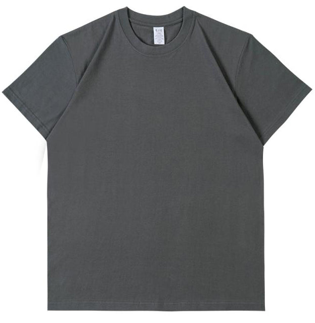 Crew Neck; 230g Heavyweight T-Shirt American XL 100% Pure Cotton Studentple Style White Short Sleeve