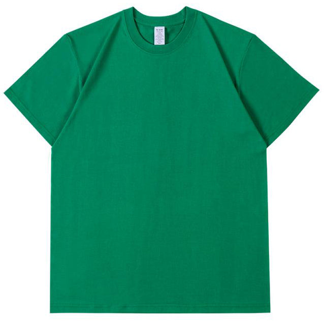Crew Neck; 230g Heavyweight T-Shirt American XL 100% Pure Cotton Studentple Style White Short Sleeve