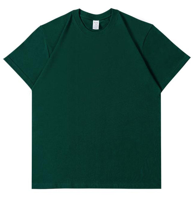 Crew Neck; 230g Heavyweight T-Shirt American XL 100% Pure Cotton Studentple Style White Short Sleeve