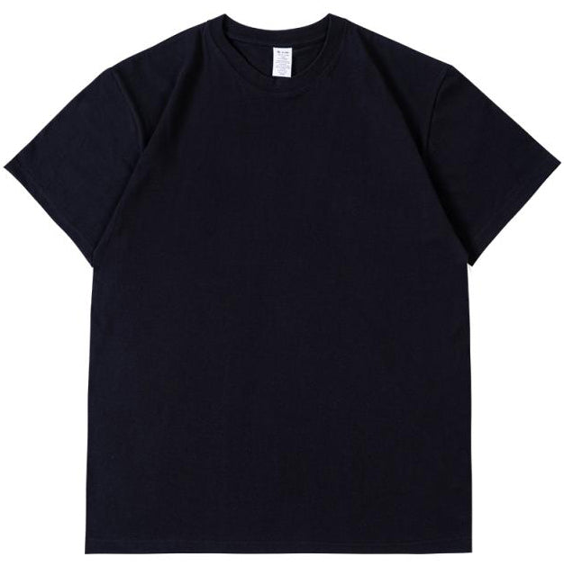 Crew Neck; 230g Heavyweight T-Shirt American XL 100% Pure Cotton Studentple Style White Short Sleeve