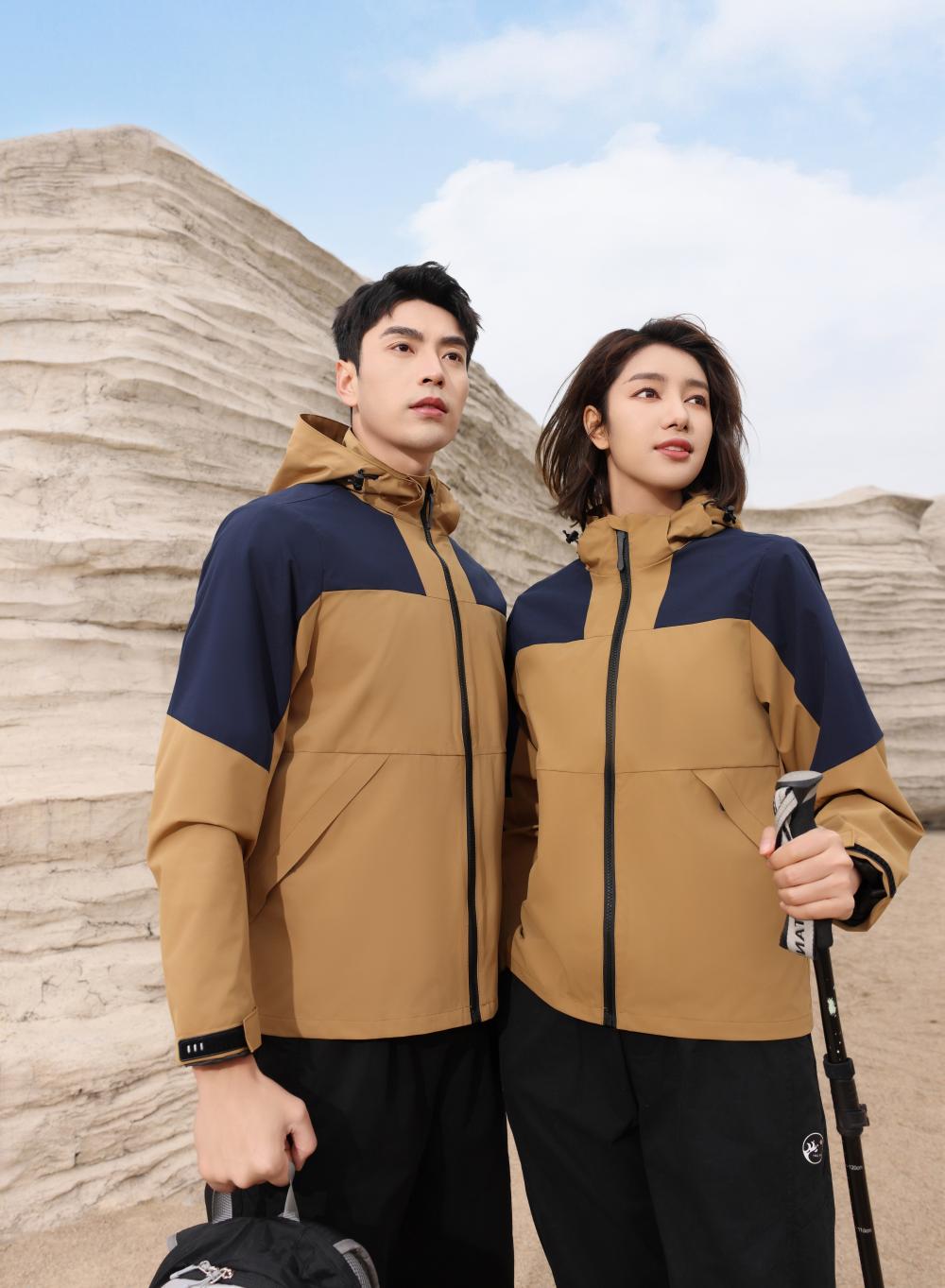 280gFashionable outdoor leisure hooded color-blocked single-layer plus-size down jacket (thin)able hat 2025 fashion trend new style