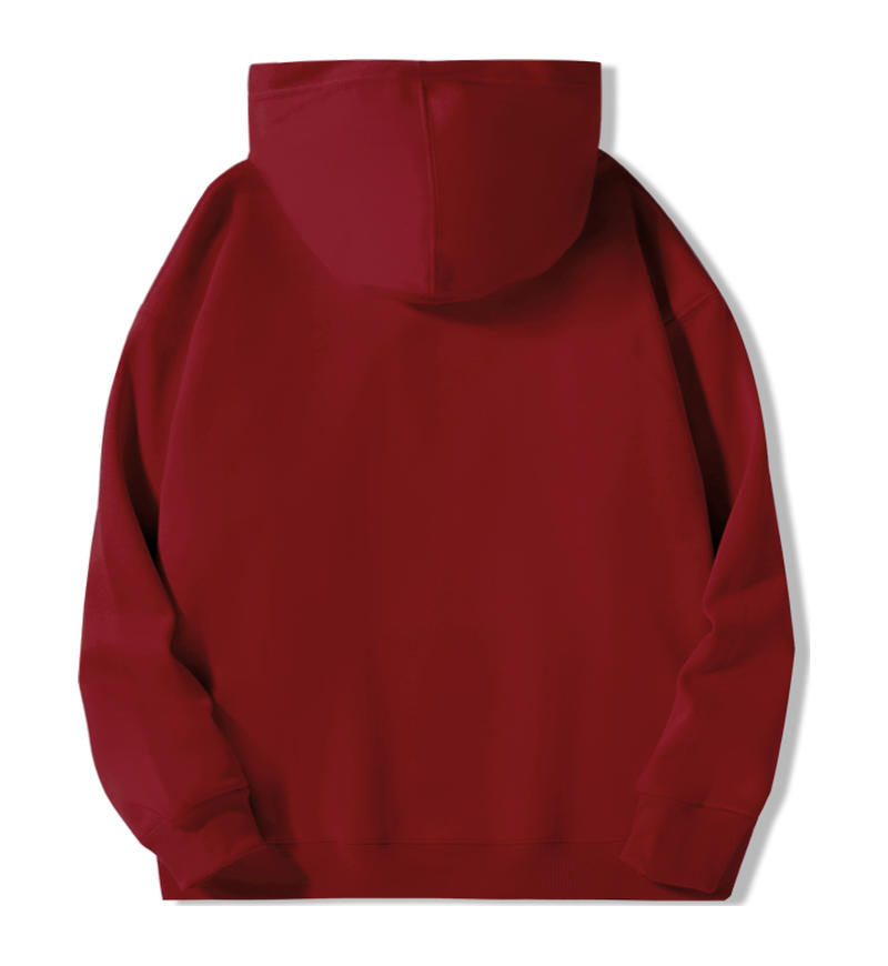 Hoodie; 400g heavyweight micro drop shoulder silver fox fleece men's autumn and winter long sleeve American loose sweatshirt