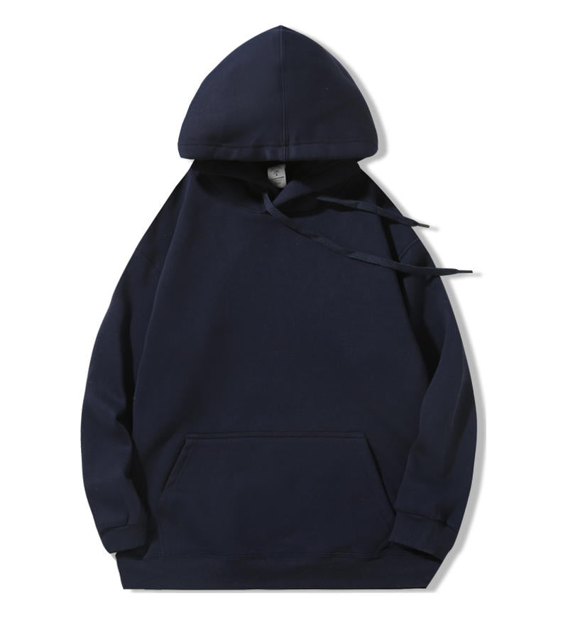 Hoodie; 400g heavyweight micro drop shoulder silver fox fleece men's autumn and winter long sleeve American loose sweatshirt