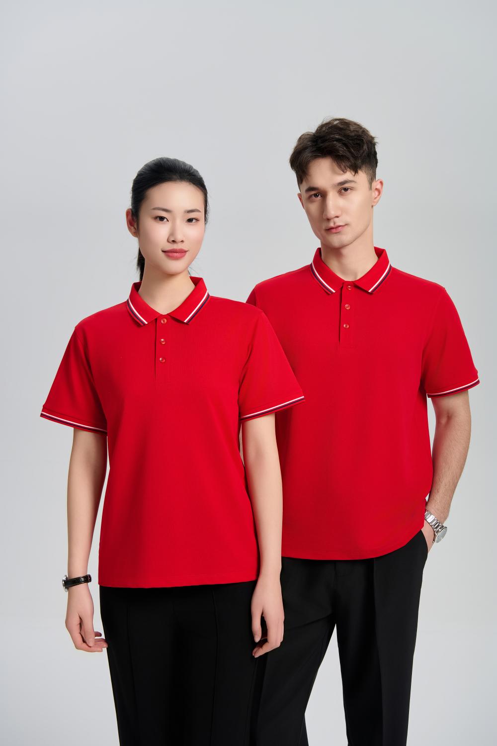Colorblock Polo Shirt, Wine Red Men's Short Sleeve Summer 2025 New Fashion Top Half Sleeve