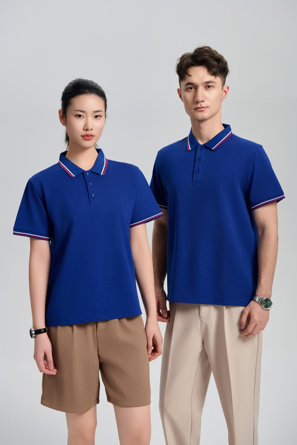 Colorblock Polo Shirt, Wine Red Men's Short Sleeve Summer 2025 New Fashion Top Half Sleeve