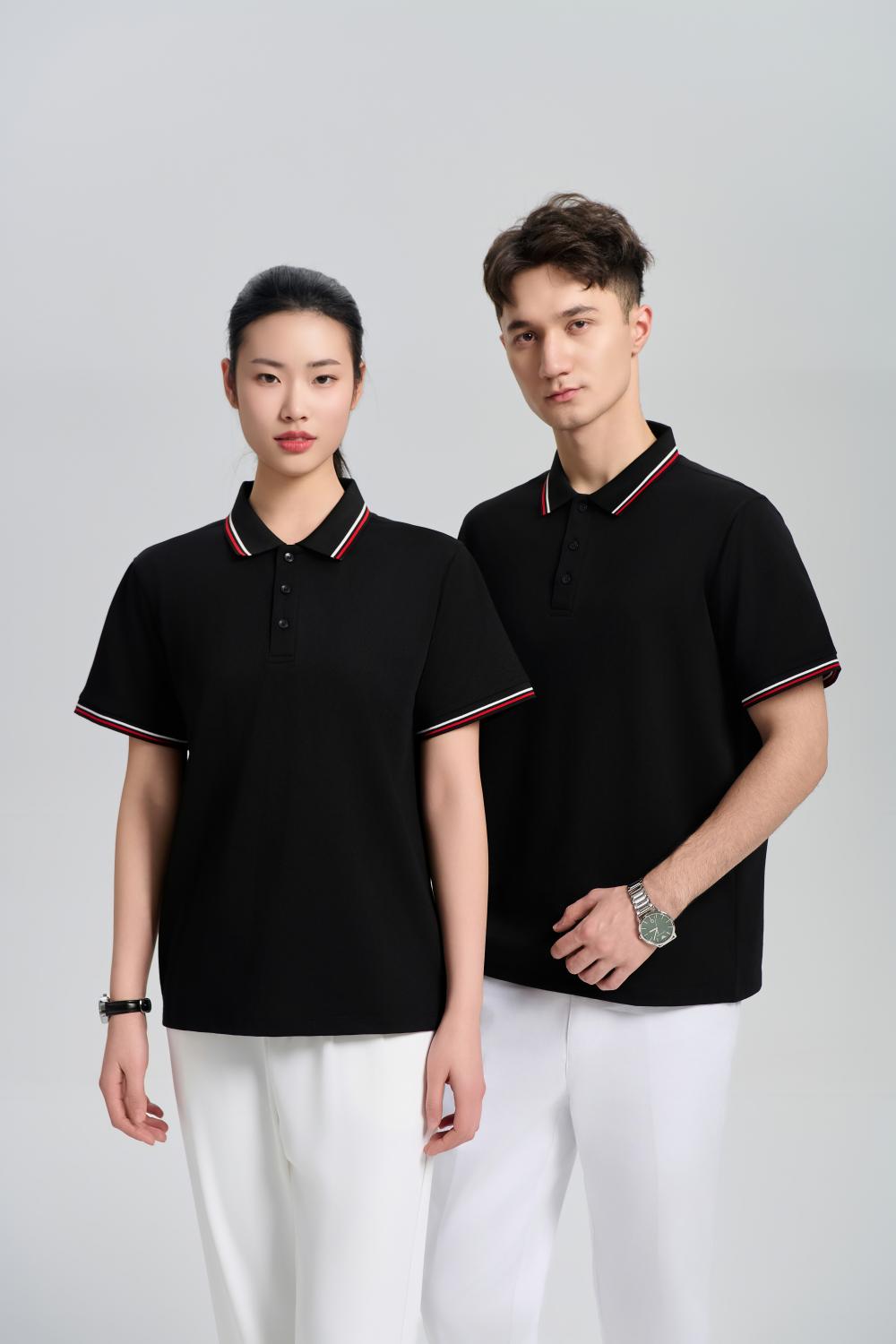 Colorblock Polo Shirt, Wine Red Men's Short Sleeve Summer 2025 New Fashion Top Half Sleeve