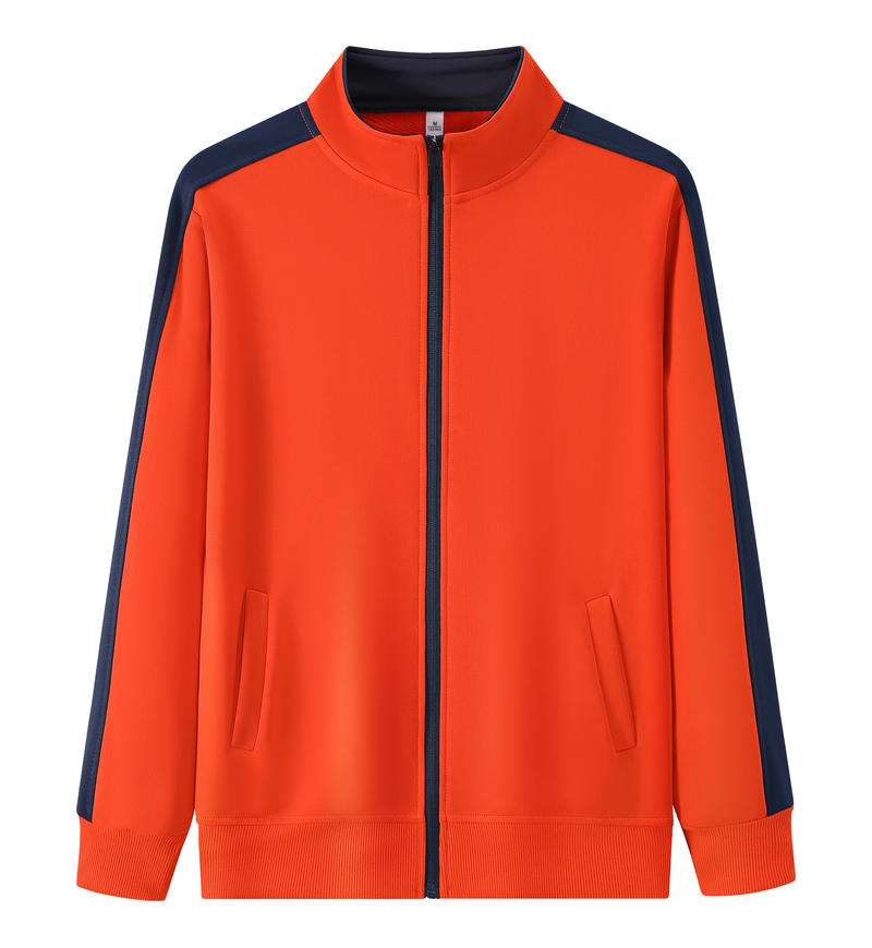 Plus Size Colorblock Stand Collar Zipper Sweatshirt for Men and Women 260g Heavyweight Casual Spring Autumn Sweshirt