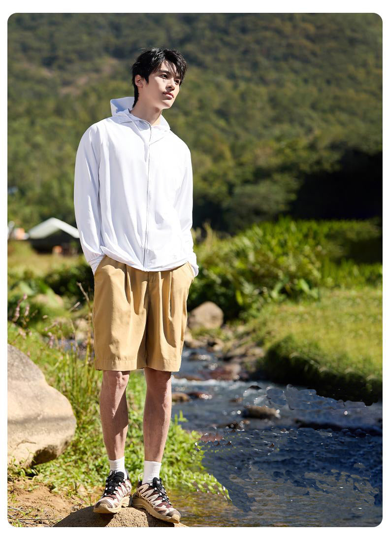 All-round One-piece Sun Protection and UV Protection Clothing for Summer 2025, Plus Size Cou's Sun Protection Clothing, New Model with Great Wall Pattern Fabric