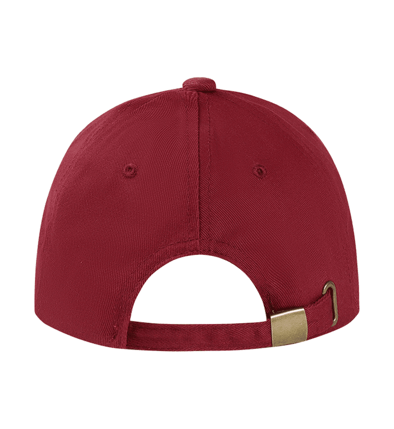Solid Color Pure Cotton Thick Yarn Cap for Men and Women, Universal Metal Adjustment Buckle Six-Piece Baseball Cap