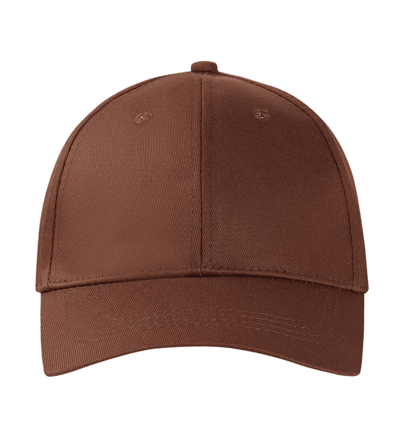 Solid Color Pure Cotton Thick Yarn Cap for Men and Women, Universal Metal Adjustment Buckle Six-Piece Baseball Cap