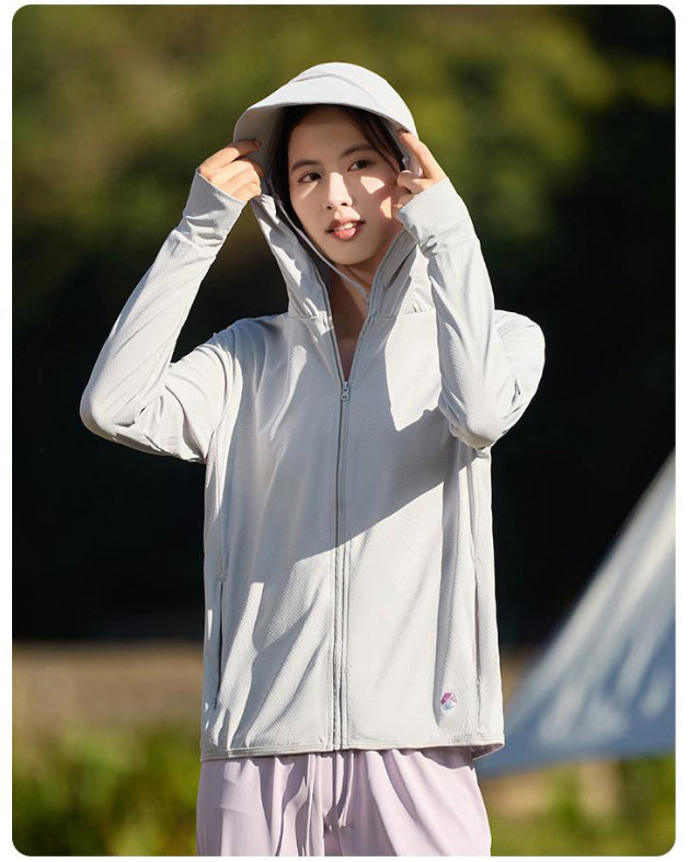 All-round One-piece Sun Protection and UV Protection Clothing for Summer 2025, Plus Size Cou's Sun Protection Clothing, New Model with Great Wall Pattern Fabric