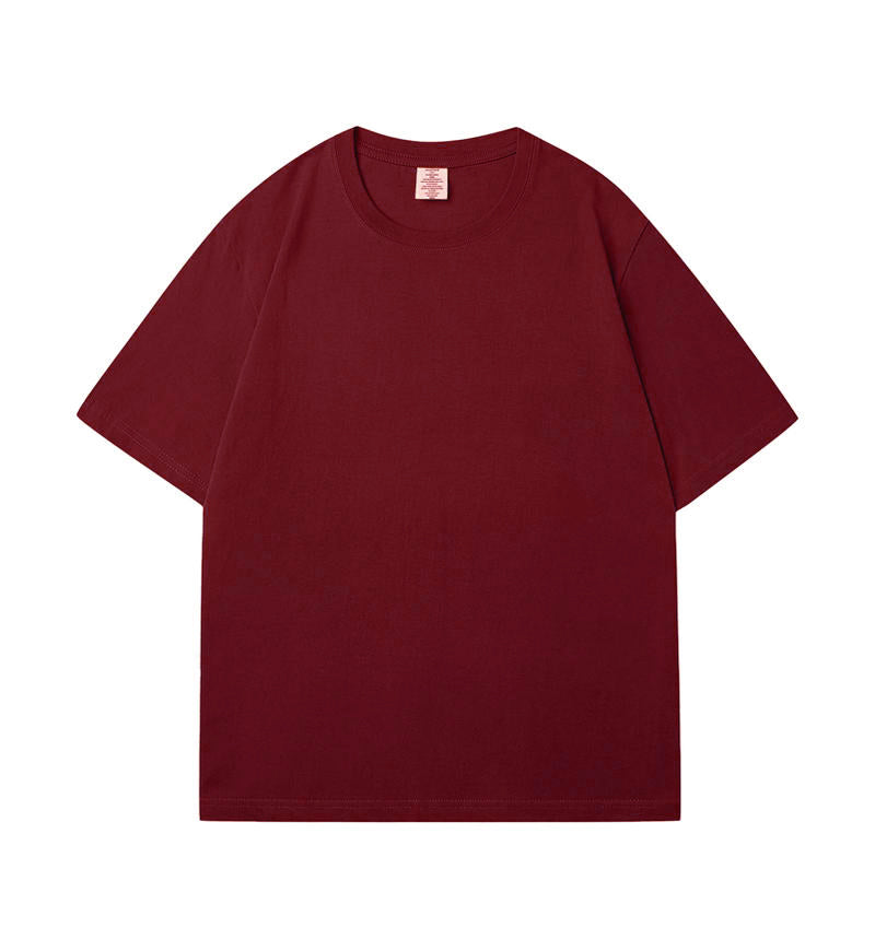 Crew Neck; 230g Heavyweight T-Shirt American XL 100% Pure Cotton Studentple Style White Short Sleeve