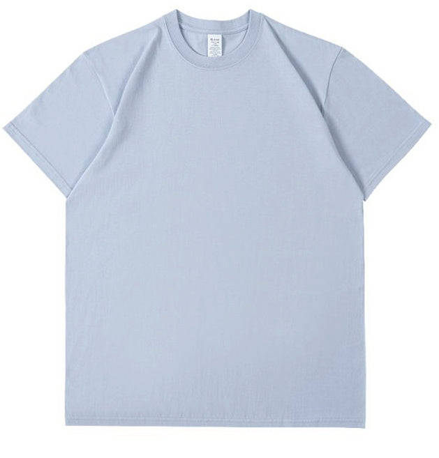 Crew Neck; 230g Heavyweight T-Shirt American XL 100% Pure Cotton Studentple Style White Short Sleeve