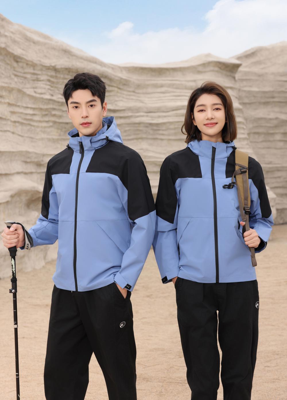 280gFashionable outdoor leisure hooded color-blocked single-layer plus-size down jacket (thin)able hat 2025 fashion trend new style