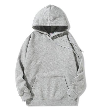 Hoodie; 400g heavyweight micro drop shoulder silver fox fleece men's autumn and winter long sleeve American loose sweatshirt