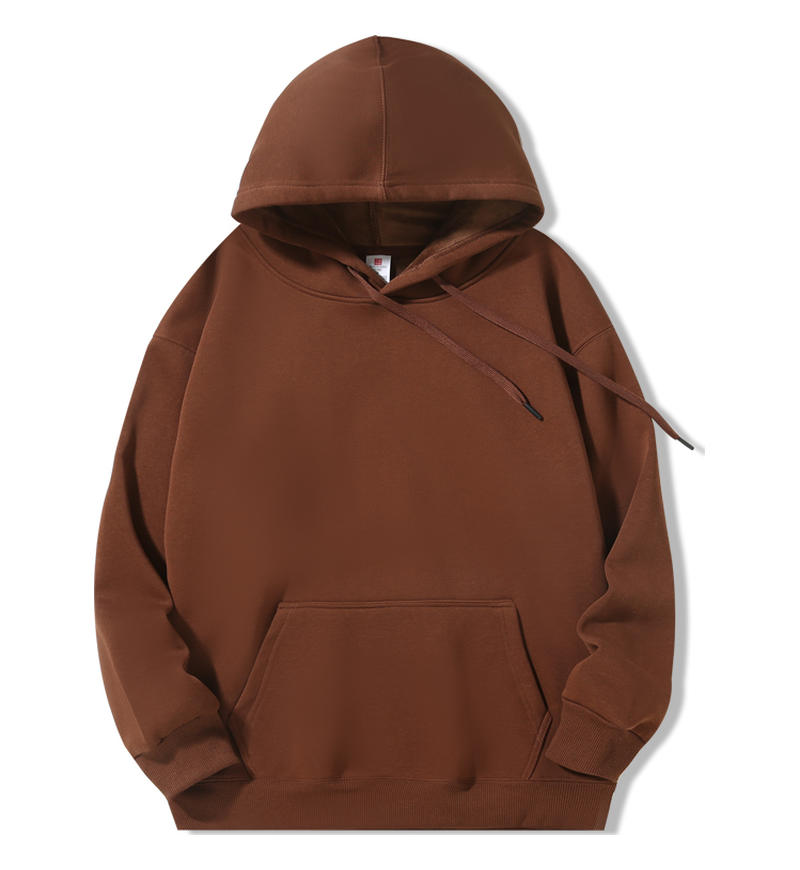Hoodie; 400g heavyweight micro drop shoulder silver fox fleece men's autumn and winter long sleeve American loose sweatshirt