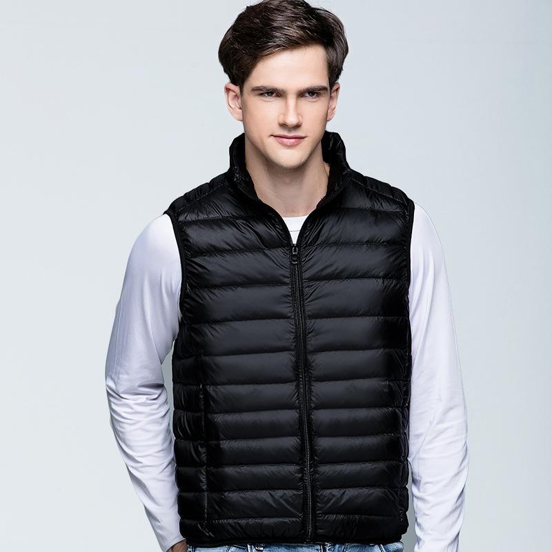 Hit productStand-up collar down vest men's 2025 autumn and winter new fashion short vest with temperament