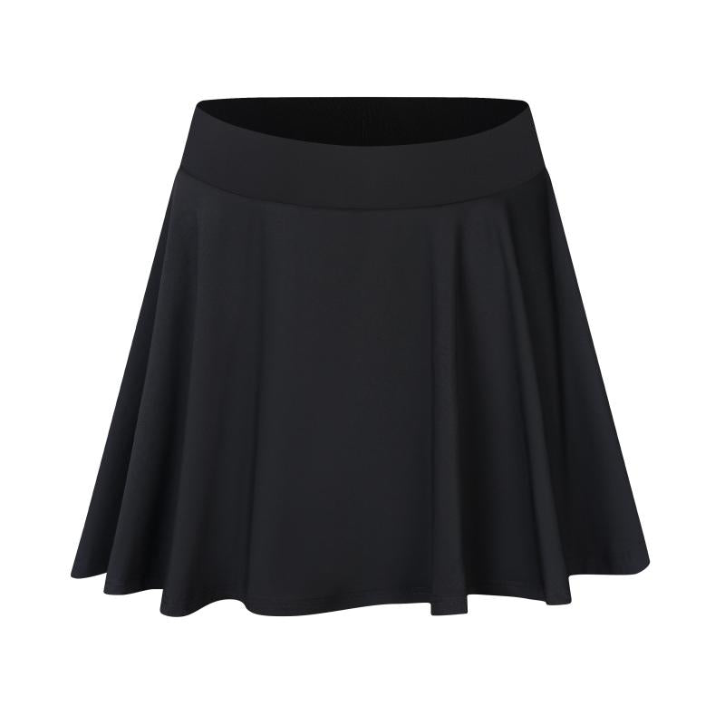Skirt-pants 2025 women's summer anti-flash stretch simple pleated skirt