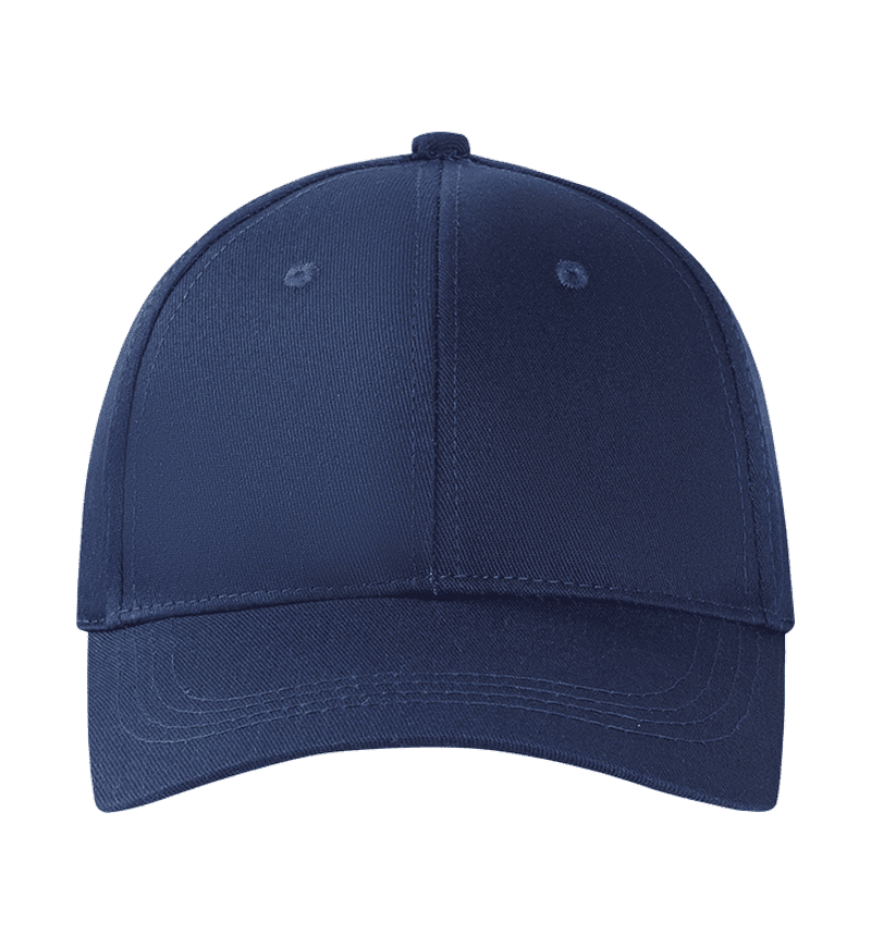Solid Color Pure Cotton Thick Yarn Cap for Men and Women, Universal Metal Adjustment Buckle Six-Piece Baseball Cap