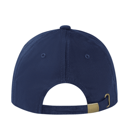Solid Color Pure Cotton Thick Yarn Cap for Men and Women, Universal Metal Adjustment Buckle Six-Piece Baseball Cap