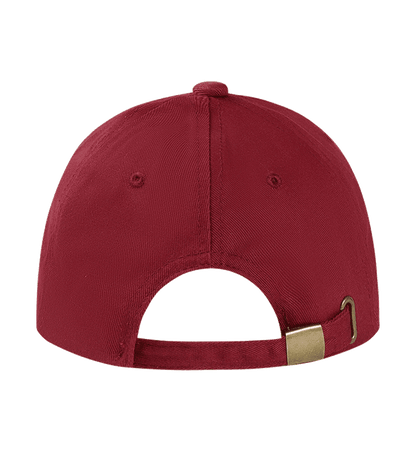 Solid Color Pure Cotton Thick Yarn Cap for Men and Women, Universal Metal Adjustment Buckle Six-Piece Baseball Cap