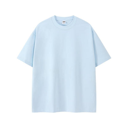 Men's Short Sleeve Crew Neck T-Shirt 300g Sorona Heavyweight 32s Double Jersey XL7A Antibacterial Loose