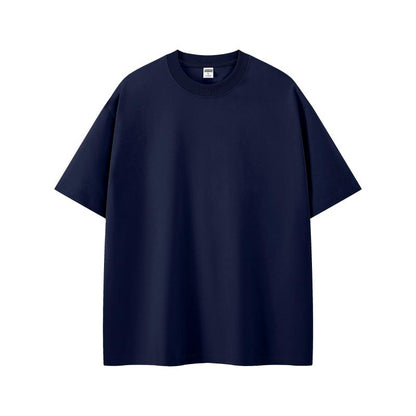Men's Short Sleeve Crew Neck T-Shirt 300g Sorona Heavyweight 32s Double Jersey XL7A Antibacterial Loose